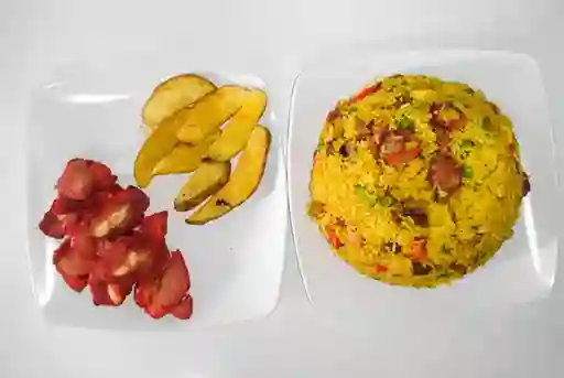 5 Lbs de Arroz + Gaseosa 1.5lts + Papas Rústicas