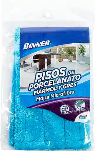 Repuesto Mopa Binner Para Pisos de porcelanato 