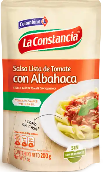 Salsa Lista Tom–Albahaca (48Dp/1/200G)