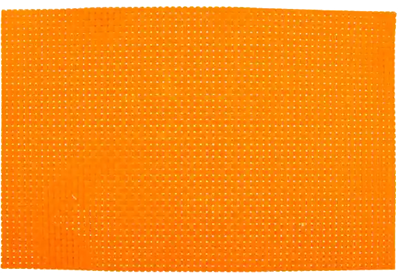 Individual Discomer Pvc Rectangular Trenzado Naranja