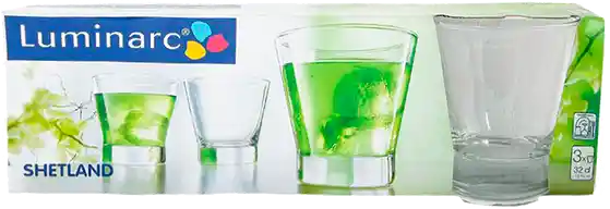 Luminarc Set de Vasos en Vidrio 320 mL Ee5131