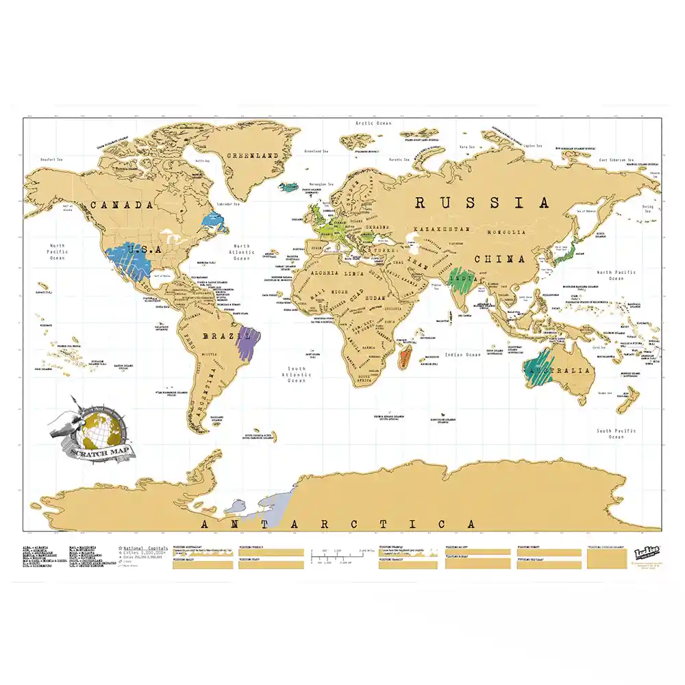 Inusual Design Mapa Scratch Original Edition