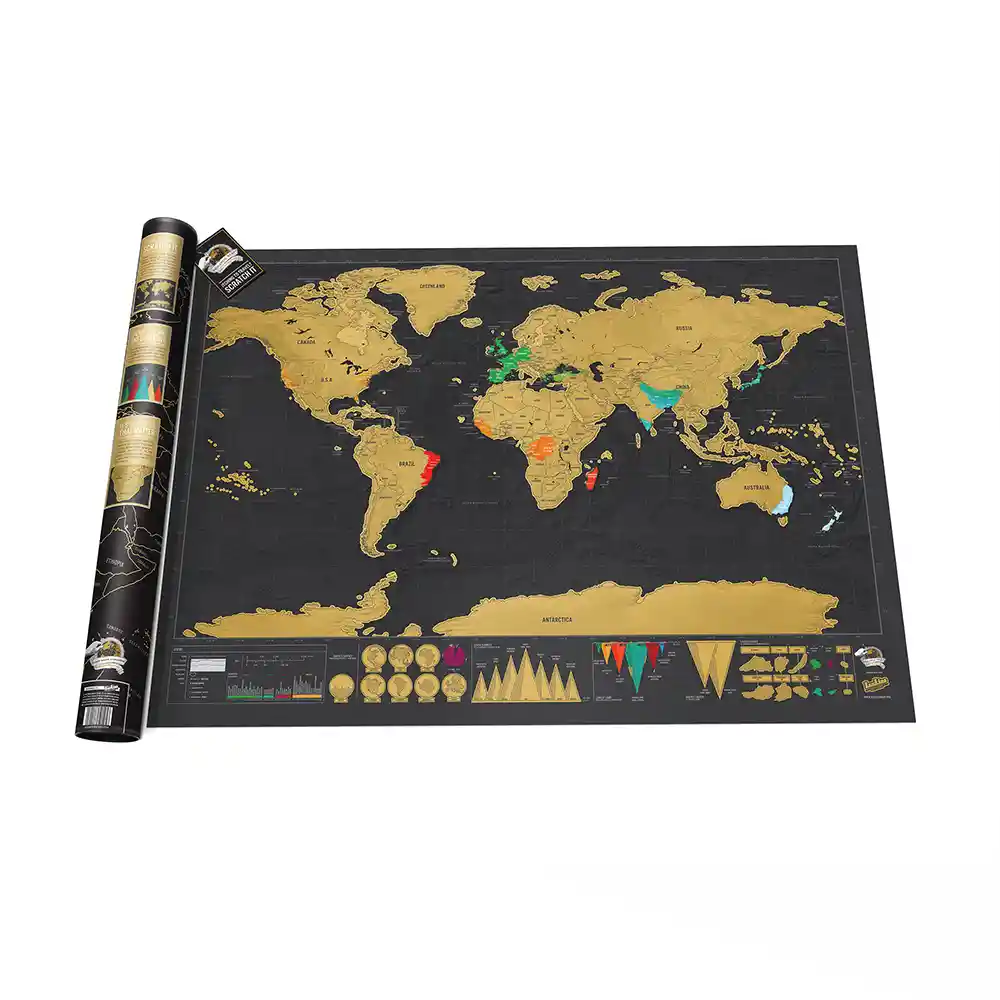 Inusual Design Mapa Scratch Deluxe Edition