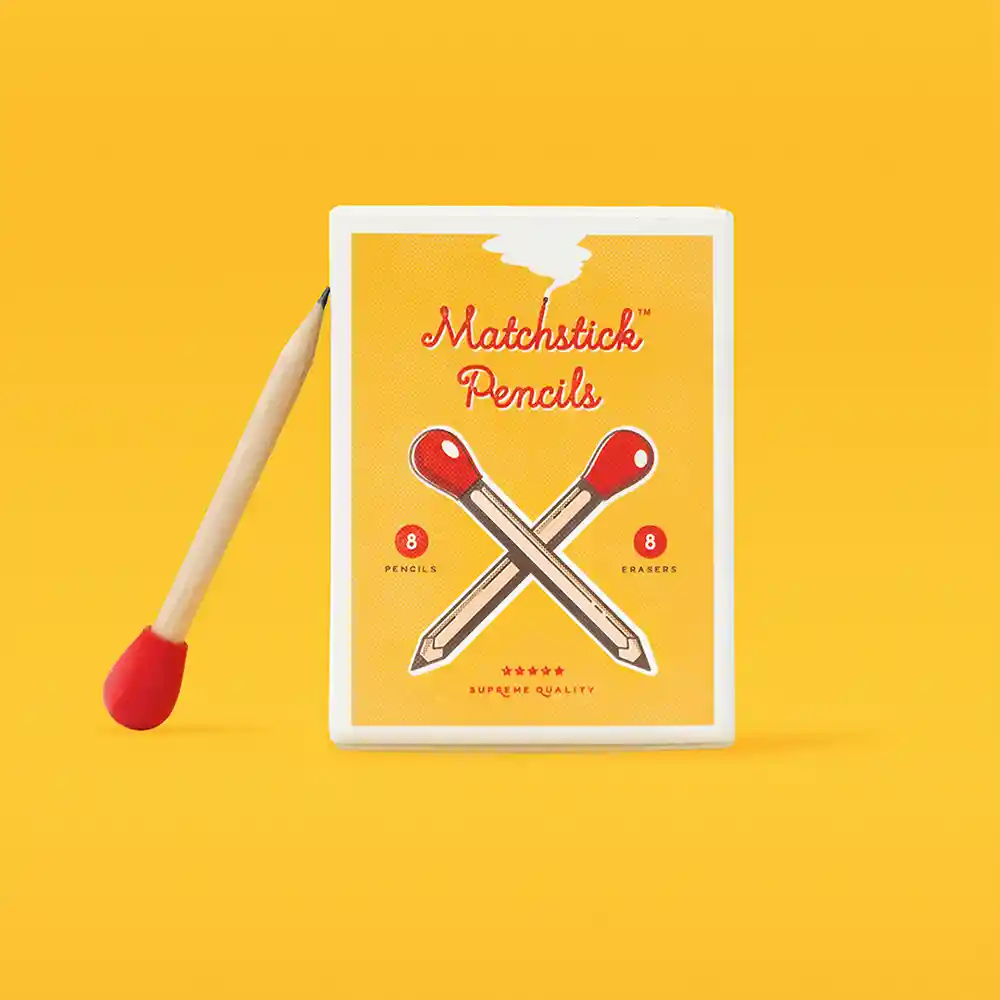 Inusual Design Esferos Matchstick Pencils