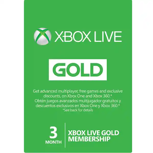 Xbox Live 3 Meses USD Membresia Digital Cuenta Americana