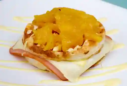 Sándwich Waffle Hawaiano