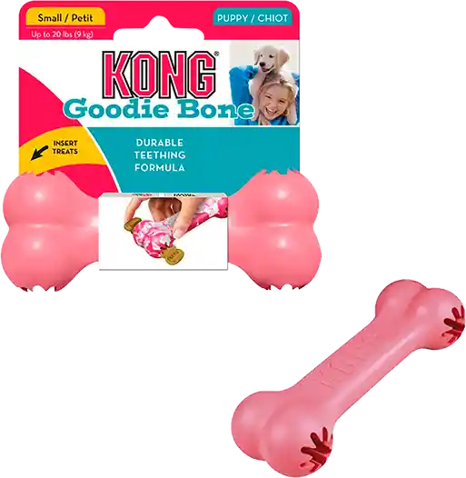 Kong Perro Caucho Puppy Hueso Small