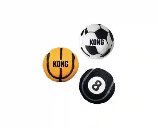 Kong Perro Sports Balls Pelota Medium X3