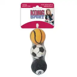 Kong Perro Sports Balls Pelota Small X3