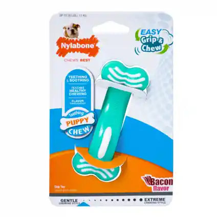 Nylabone Puppy Chew Hueso Bent Tocino