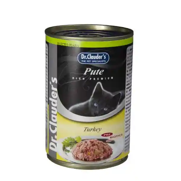 Dr Clauders . Cat Adulto Pate Turkey Lata X400 Gr