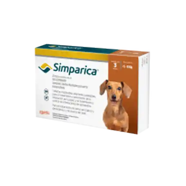 Simparica 20Mg 5.1 - 10 Kg Naranja