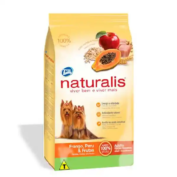 Naturalis Adu Raza Pequeña Frango & Peru Frutas X2 Kg 34362