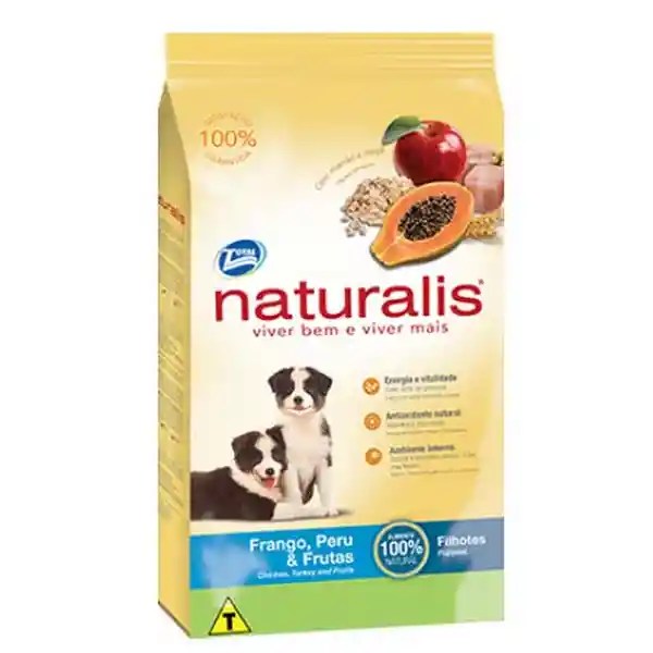 Naturalis Filhote Frango & Peru Frutas X2Kl 34324