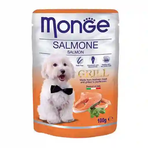 Monge Pouch  Grill Con Salmon X100 Gr