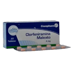 Clorfeniramina Coaspharma Tabletas Maleato (4Mg)