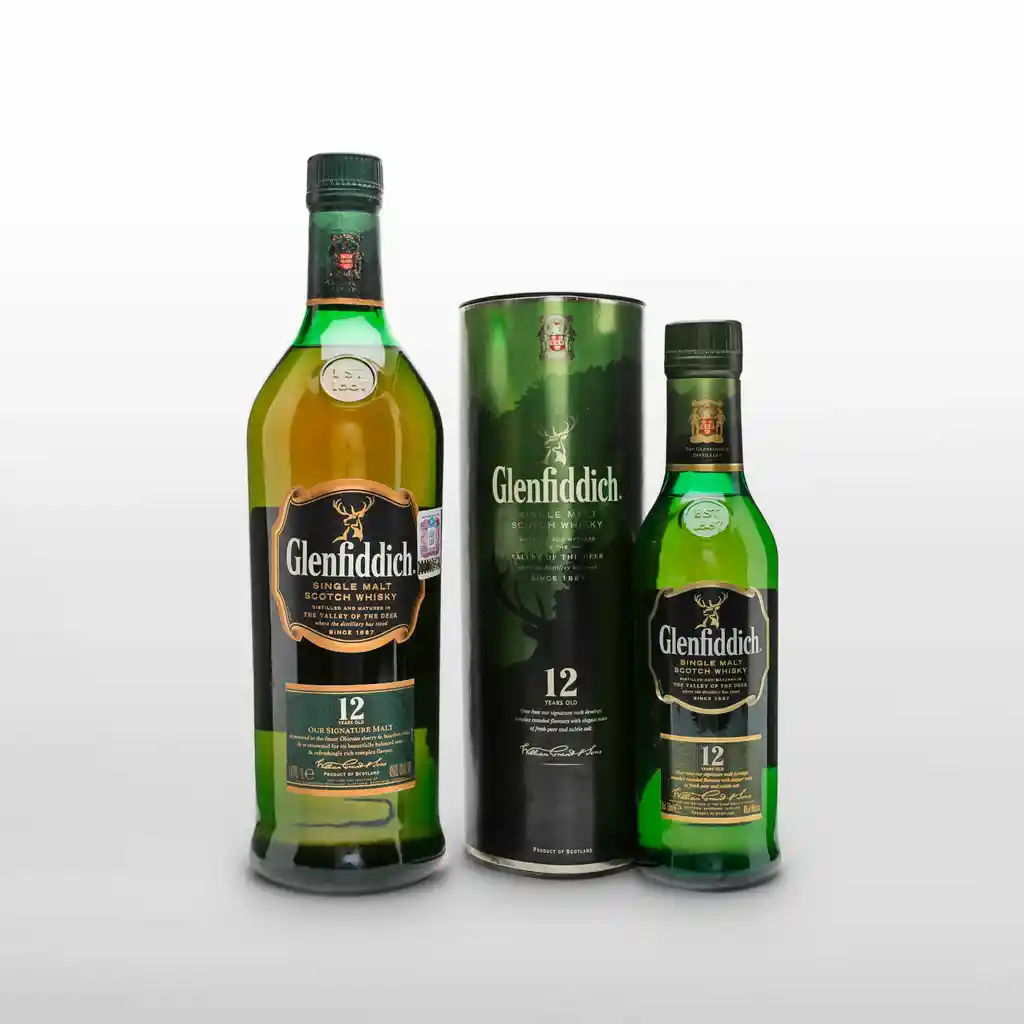 Whisky Glenffidich 12 Años 750 Ml + Whisky Glenffidich