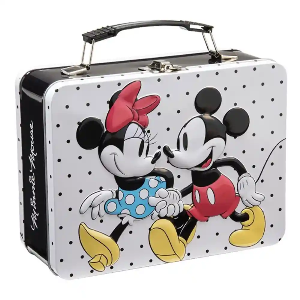 Inusual Design Lonchera Metálica Mickey & Minnie