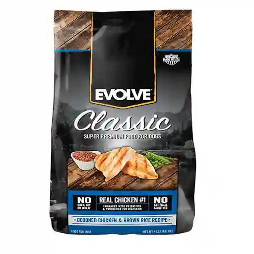 Evolve Dog Classic Chicken  X4Lb - 1.81 Kg