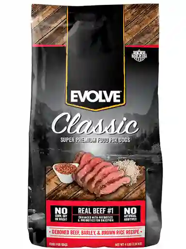 Evolve Dog Classic Beef Carne X4Lb - 1.81 Kg