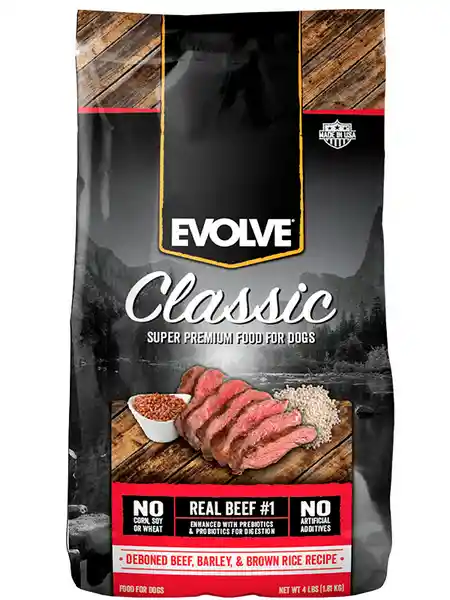 Evolve Dog Classic Beef Carne X4Lb - 1.81 Kg