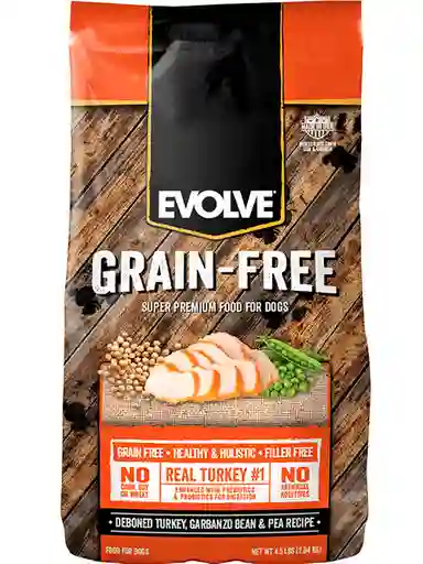 Evolve Dog Grain Free Turkey X4.5Lb - 2 Kg 