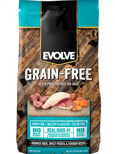 Evolve Dog Grain Free Duck Pato X11lb - 4.98 Kg