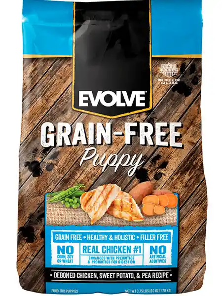 Evolve Classic Dog Grain Free Puppy Chicken X3.75lb - 1.7 Kg