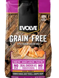 Evolve Dog Grain Free Senior Chicken X4Lb - 1.81 Kg