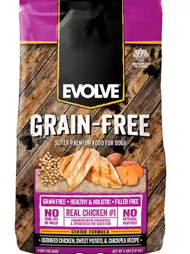 Evolve Dog Grain Free Senior Chicken X30lb - 13.6 Kg