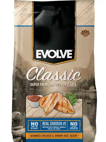Evolve Cat Classic Chicken X15lb - 6.8 Kg