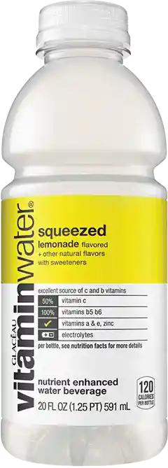 Vitamin Water squeezed lemonade flavored