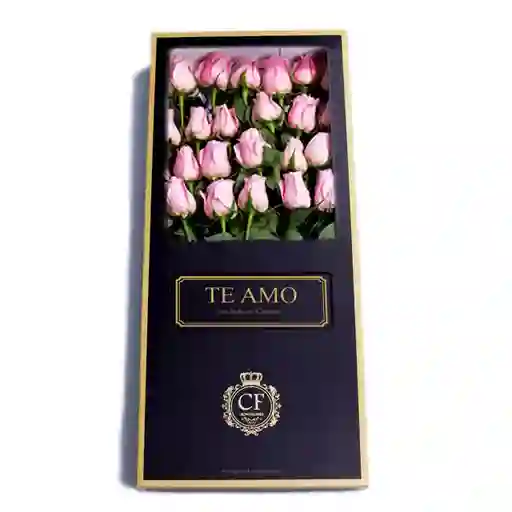 Capri 24 Rosas Caja Negra