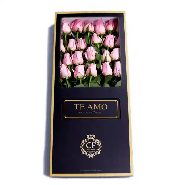Capri 24 Rosas Caja Negra