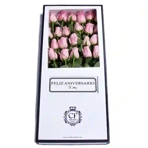 Capri 24 Rosas caja blanca