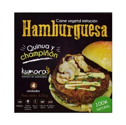 Kumara Hamburguesa de Quinoa Con Champiñones