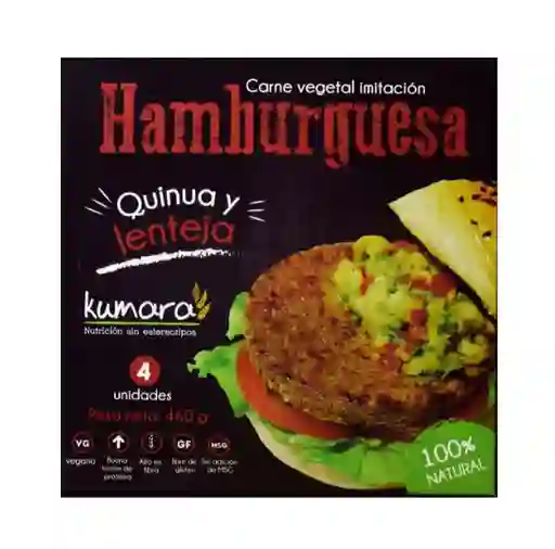 Kumara Hamburguesa de Quinoa con Lentejas