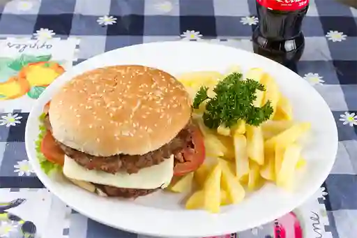 Hamburguesa Doble Carne Sencilla