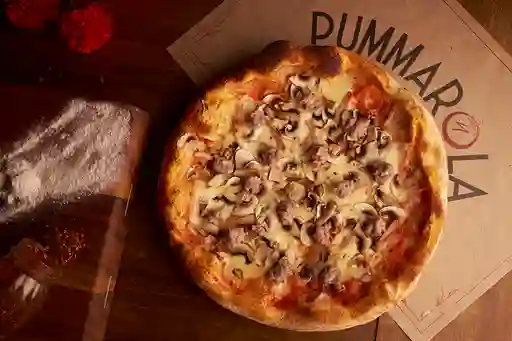 Pizza Chorizo Italiano y Champiñones