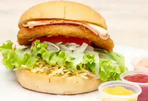 Hamburguesa Pollo Apanado