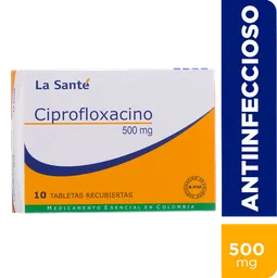 Ciprofloxacino La Santé (500 Mg)