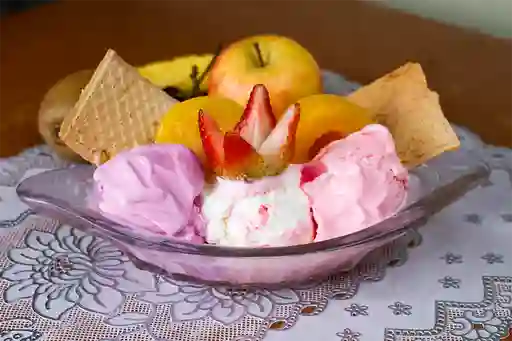 Duraznos con Helado