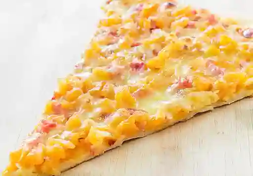 Pizza Hawaiana más Coca Cola