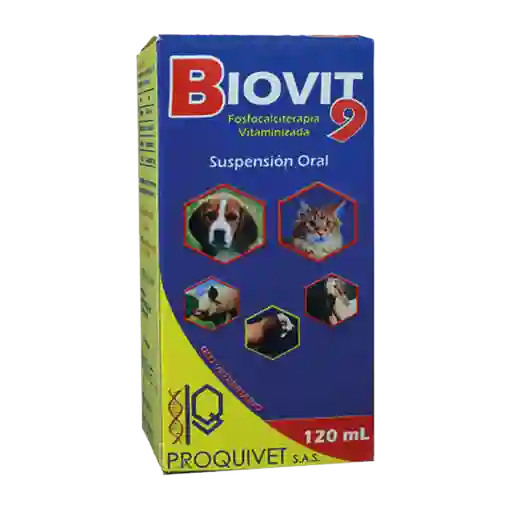 Biovit 9 - Para Perros y Gatos 120 mL