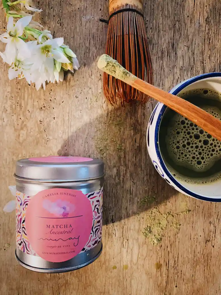 Matcha: Empaque en acero inoxidable: 60 gr