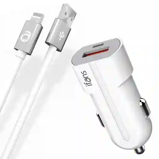 Ifans Usb Car Charger If-C80 Tipo C