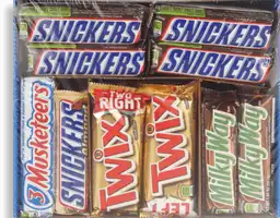 Snickers + 3Musketeers + Twix + Milky Way