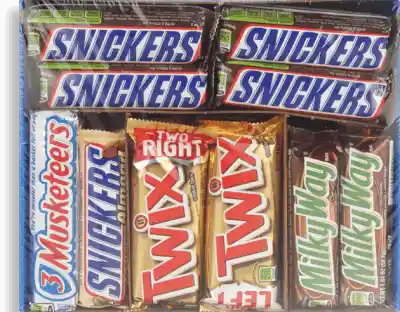 Snickers + 3Musketeers + Twix + Milky Way