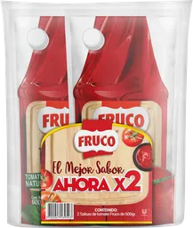 Salsa de Tomate Fruco doypack 2x600g