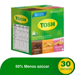 Tosh Cremadas Surtidas 50% Menos Azúcar